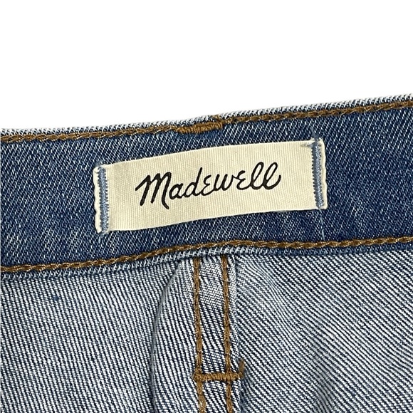 Madewell Hi Rise Skinny Crop Blue Jeans Distressed Size 26 - Picture 6 of 14
